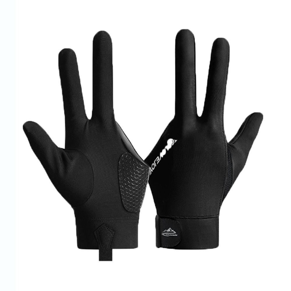 Эластичная перчатка для снукера, левая и правая перчатка с тремя пальцами, высококачественная перчатка для бильярда