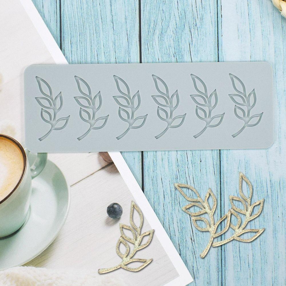 Chocolate Stencil Fondant Mold Cake Decorating Silicone Mould Leaves Leaf Lace Mat Cake Lace Mold