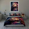 Vivid artistic portrait Bedding Duvet cover sets Duvet covers Pillowcases gifts (1 * Duvet Cover 2 * Pillowcases, without duvet insert)