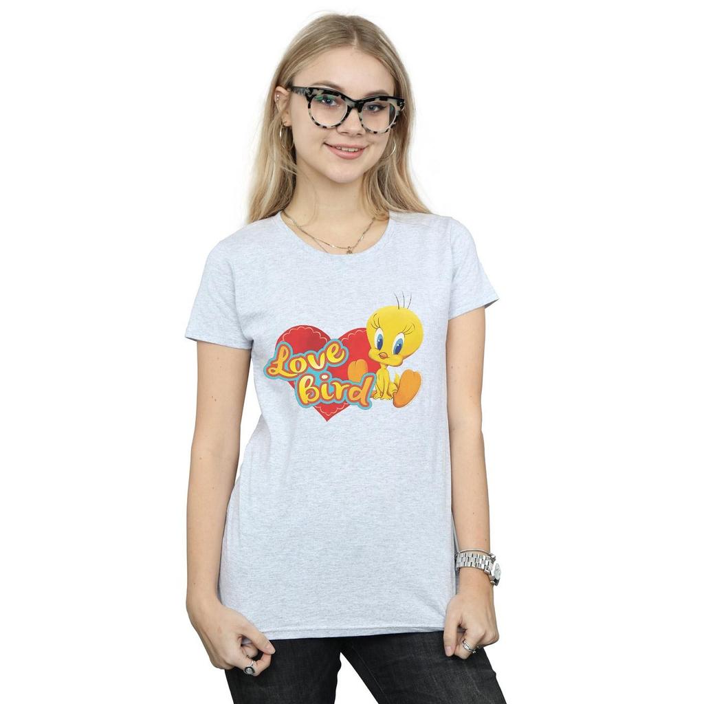 Looney Tunes Womens/Ladies Tweety Pie Valentine´s Day Love Bird Cotton T-Shirt