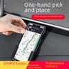Multifunctional Car Phone Holder with Adhesive, Lazy Design for Navigation, Tablet Charging Stand.