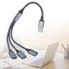 USB Splitter Cable USB2.0 Male to 3 Port Female Multiple USB Port Extender Cable for Data Transfer Power Charging