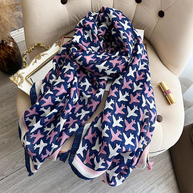 Luxury Brand Scarf Cotton Shawl Lady Wrap Large Pashmina Hijab Headband Scarves Autumn Winter Bufanda Foulard Beach Stoles