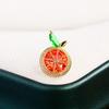 Summer Fashion Orange Anti Stray Brooch Button Cute Japanese Small Collar Pin Small Brooch Jewelry Fruit