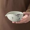 Plant Ash Ink Bamboo Fair Cup Single Ceramic Household Tea Dispenser Male Cup Uniform Cup Tea Sea Tea Set Tea Ceremony Spare Parts