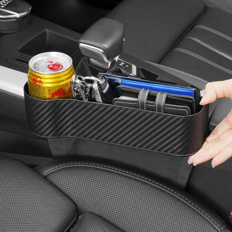 (2pcs)Автомобильный ящик для хранения Товары для интерьера Сиденье Центральная консоль Ящик для хранения в зазоре Подстаканник Ящик для хранения в зазоре автомобиля Ящик для сортировки