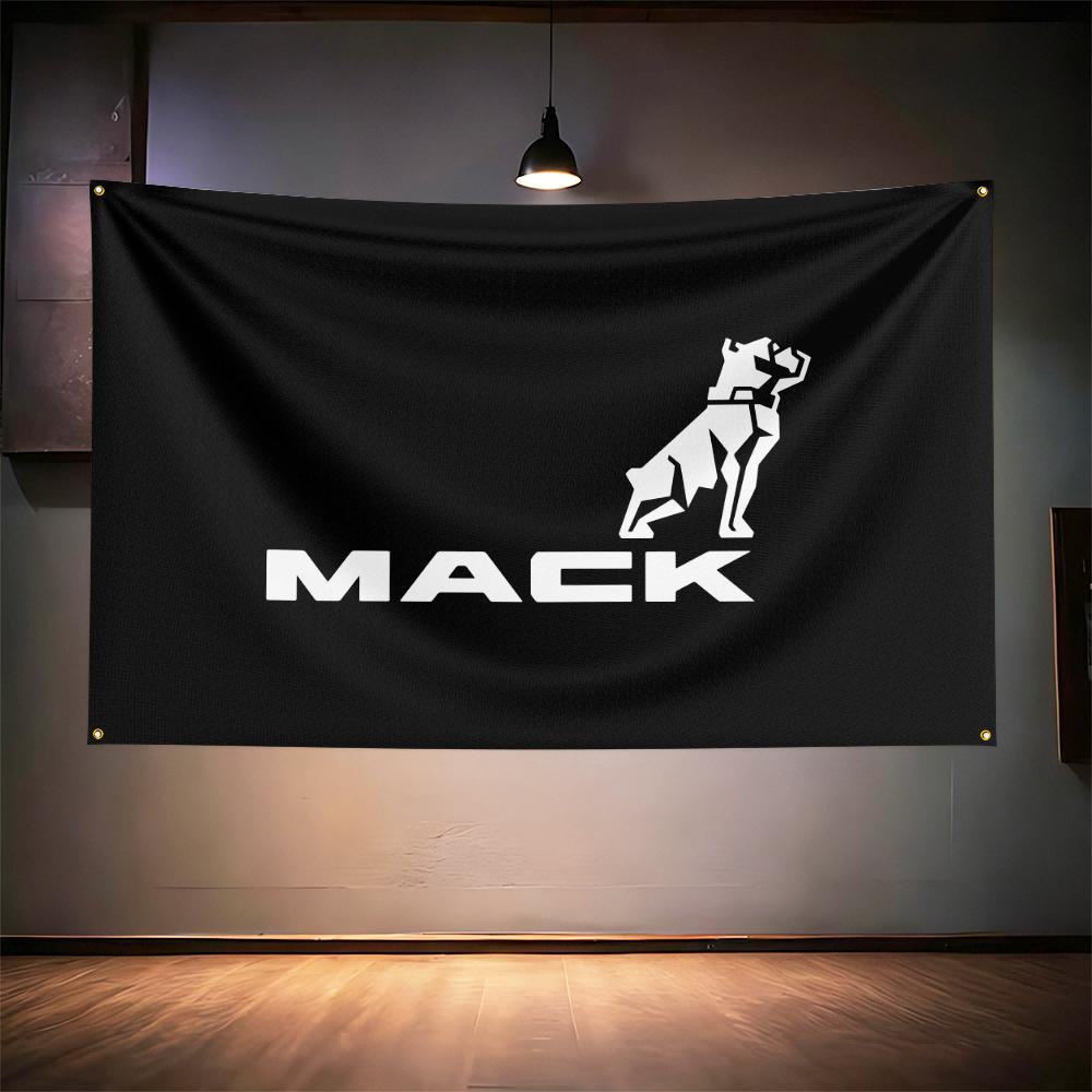 Macks Truck Fans Flag 3x5ft 90x150cm For Truck Garage Bar Wall Decor Banner