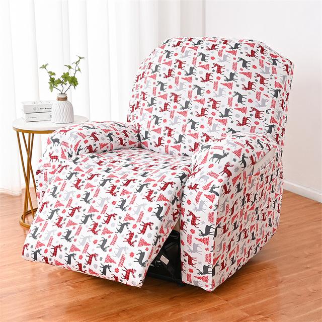 Чехол на диван с откидной спинкой, Рождественский подарок с изображением лося, чехлы на кресла, эластичные чехлы для дивана из спандекса, чехлы для дивана для ленивого мальчика