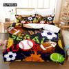 Футбольный комплект постельного белья Спортивный комплект постельного белья для мальчиков Пододеяльник King Quilt Cover Пододеяльник для молодежи Детский комплект постельного белья с двуспальной кроватью