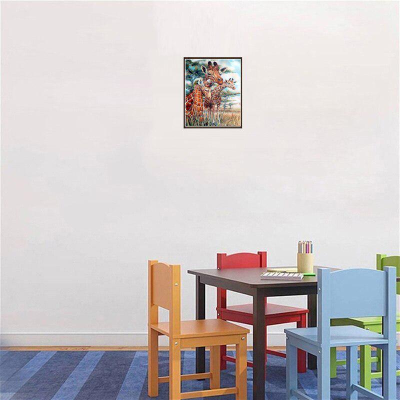 5D Diamond Painting Giraffe Full Round Drill Diamond Embroidery Cross Stitch