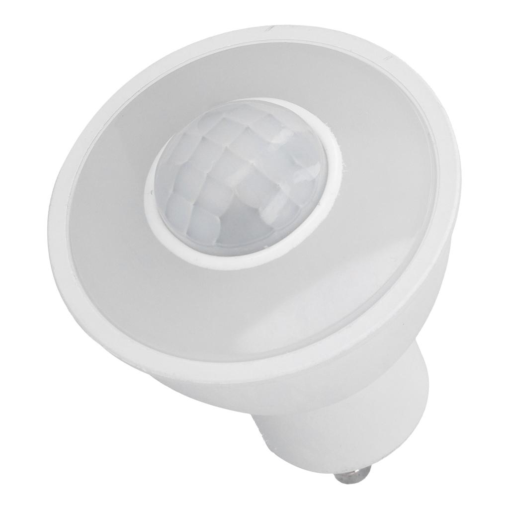 Лампочки со светодиодным датчиком движения для улицы и помещений, GU10 LED, Инфракрасный датчик движения, Заменяемая лампа с датчиком присутствия человека, Теплый свет для дома