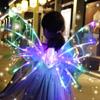 Glowing Butterfly Wings Little Girl Back Decoration Elf Angel Wings Electric Automatic Children's and Girls Toys with Lights