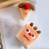 Plush Cartoon Food Refrigerator Magnet Stuffed Bread Pizza Sandwich Milk Tea Cookies Fridge Magnet Home Office Decorative