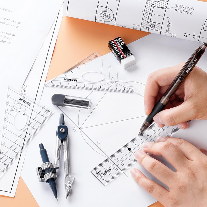 8 шт./набор циркуль линейка транспортир чертеж треугольник ластик циркуль набор математика студенты школьные принадлежности