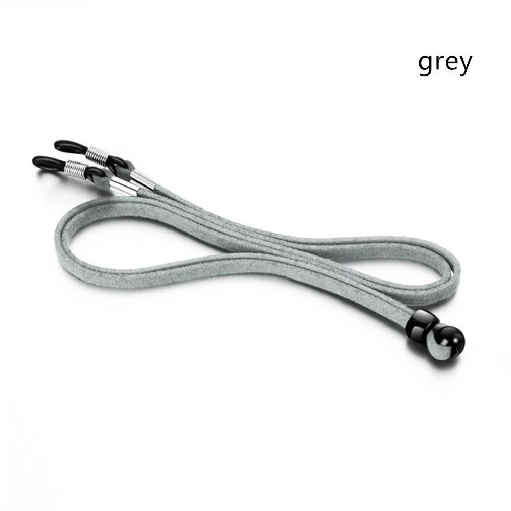 Adjustable Leather High Elasticity Neck Straps Reading Glasses Chain Anti-lost Face Mask Lanyards