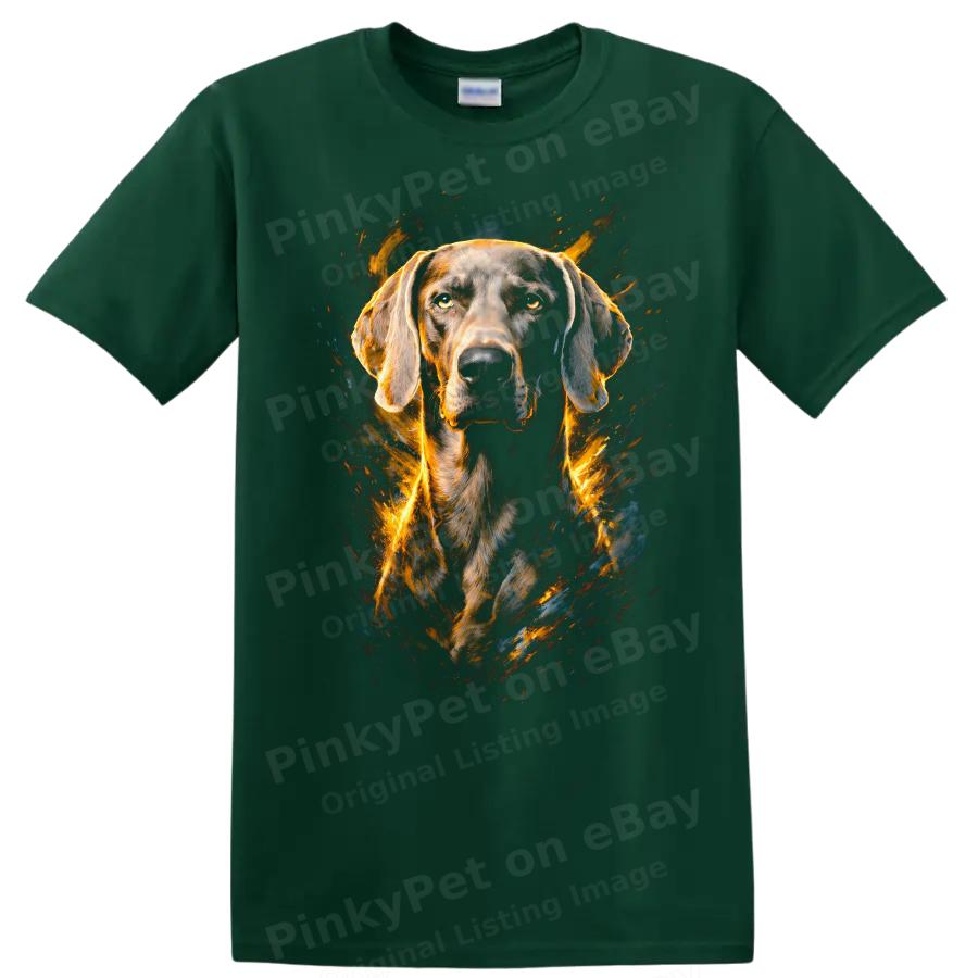 Dog Design Artistic T Shirt Fire Background Cool Dog Lover Tee