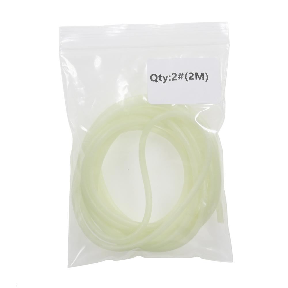 Светящаяся трубка для рыбалки Bimoo, белая трубка из мягкой резины с защитой от намотки, светящаяся трубка для ночной рыбалки