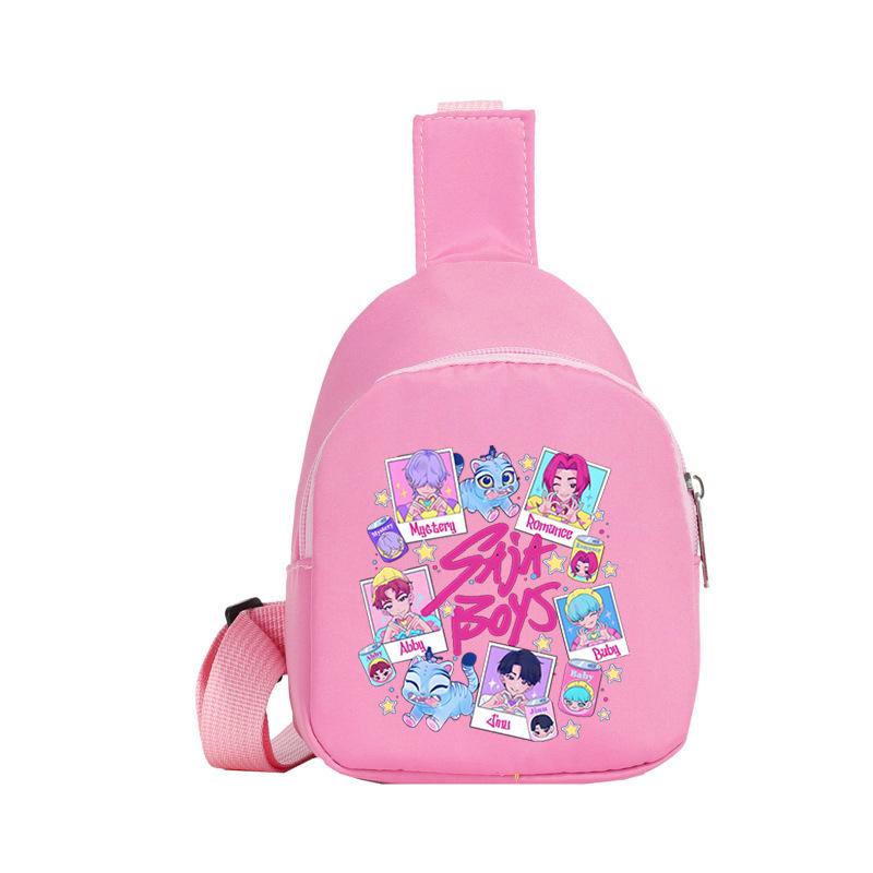 Children'S Breast Bag Animation Cartoon Peripheral Printing Casual Shoulder Bag Going Out Portable Messenger Bag