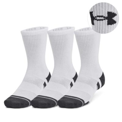 UNDERARMOUR Носки Performance Tech Crew Белый Реактивный серый 3 пары 1379512-100