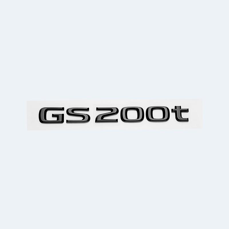 FDL4 For Lexus GS200t GS250 GS300 GS350 GS430 GS460 GS450h HYBRID Rear Trunk Logo Glossy Black ABS Emblem Retrofit Upgrade Letter