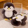 Women's Cozy Penguin Fuzzy Slippers - Non-Slip Soft Sole, Heel-Covered, Cotton House Shoes, Couple Style