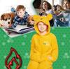 Kigurumi dla dzieci 7/8 lat ciepły kombinezon motyw kubusia puchatka