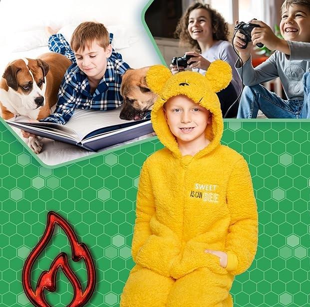 Kigurumi dla dzieci 7/8 lat ciepły kombinezon motyw kubusia puchatka