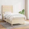 VidaXL Divan Bed and Mattress Cream 90x190 Cm Fabric - Model 3132198