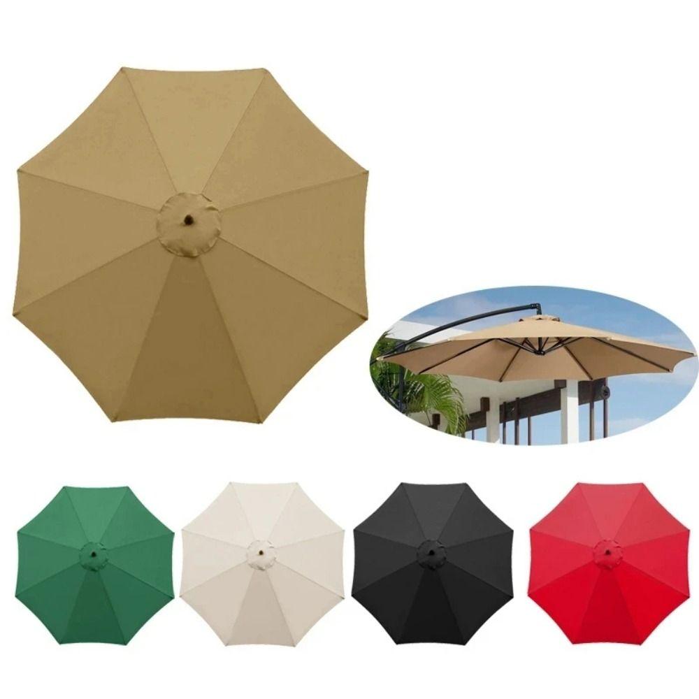 6/8 Rib Patio Umbrella Surface Polyester Sunshade Cloth Umbrella Surface Cloth Patio Sun Umbrella