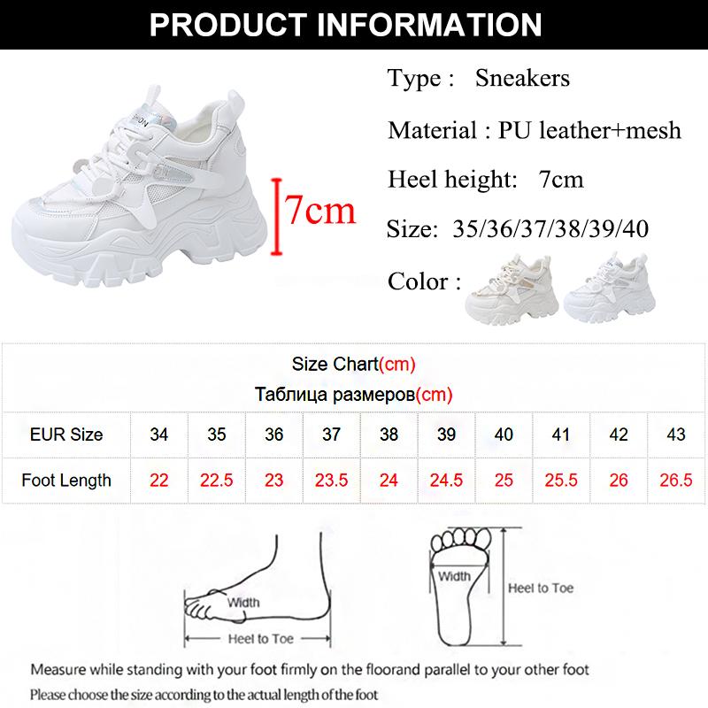 Модные дышащие сетчатые кроссовки на платформе женские весенние на толстой подошве нескользящие повседневные туфли женские на шнуровке на массивной подошве спортивная обувь женская