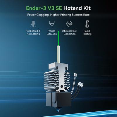 Комплект Creality Ender 3 V3 SE Hotend в сборе с силиконовым чехлом для поддержки 250 мм, быстрая печать