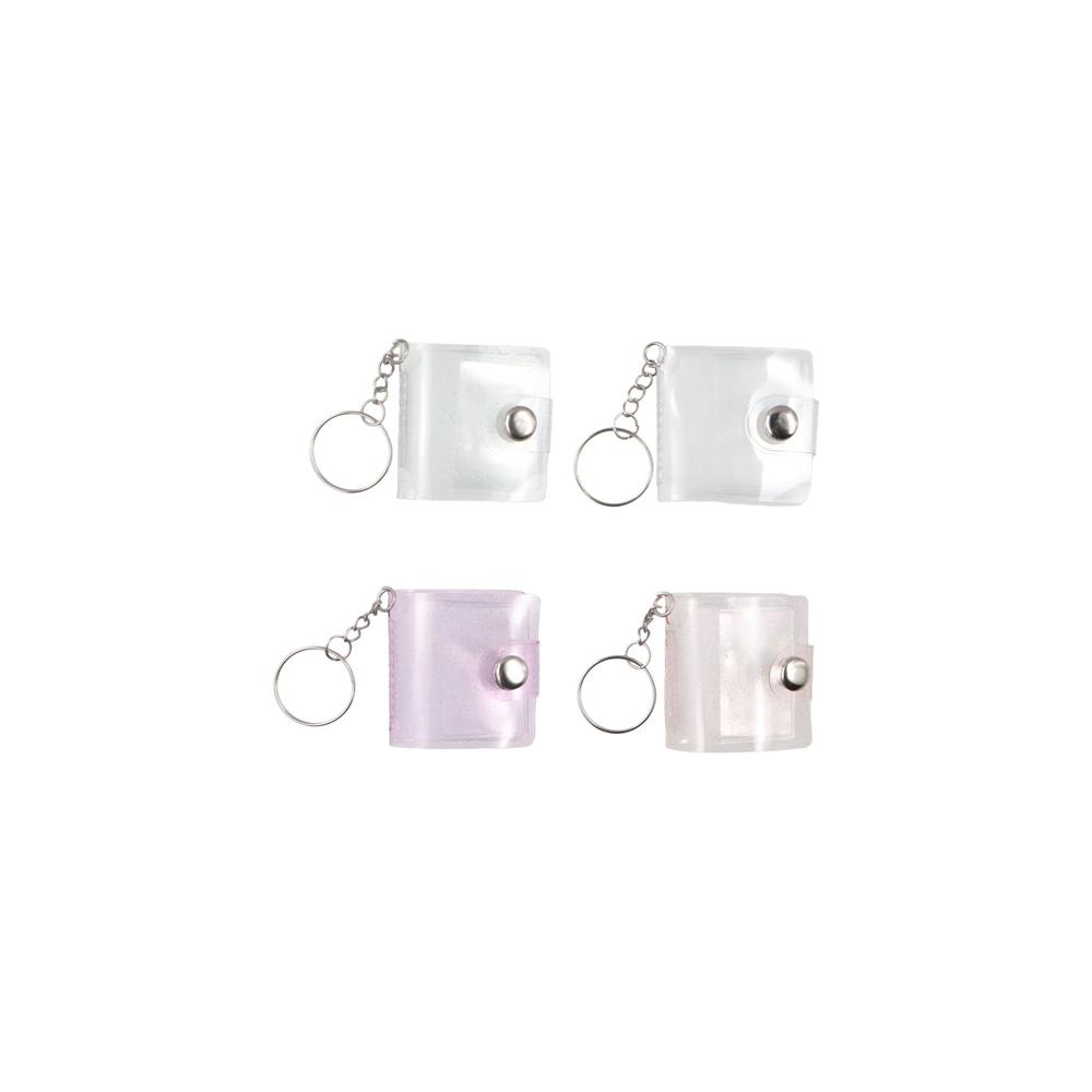 Simple Storage Photo Card Holder With Keychain Portable Pocket Album Children's Growth Photo