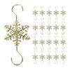 5/10 шт. Рождественский крючок Дизайн снежинки Крючки из нержавеющей стали Зимняя тема Домашний праздничный декор Аксессуар