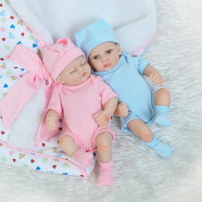 Mini Palm Baby Doll Simulation Cute Twin Baby Creative Personality Gift Play Toy