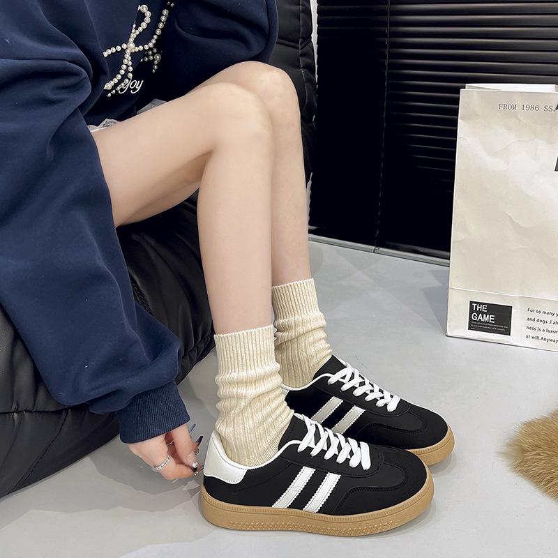 Женские универсальные повседневные классические кроссовки Dexun Versatile Flat White 2024 года выпуска