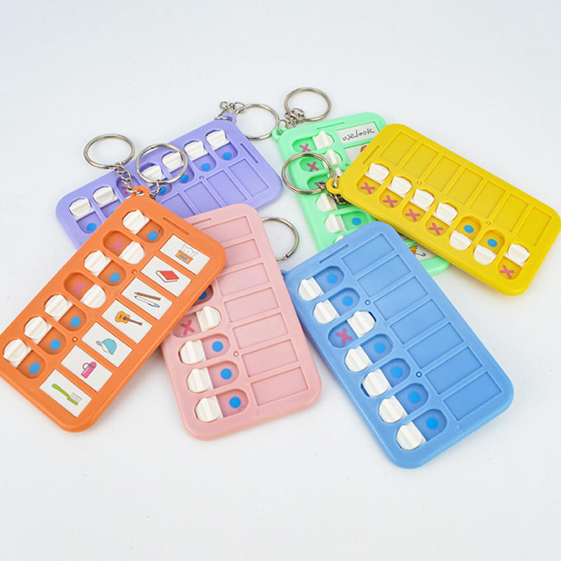 Portable Daily Plan Board Home Chore Chart Keychain Daily Schedule Keyring Chore Chart Key Chain Planner To Do List Chart Board