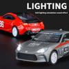 1/32 Toyota GR86 литой спортивный автомобиль модель детский рождественский подарок игрушка звук свет