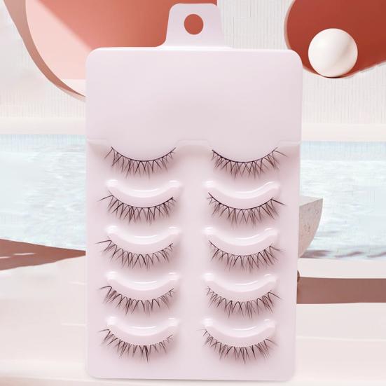 Easy To Apply Good Ductility Simulation Lashes Trendy Naturally Curled Cosplay False Eyelashes