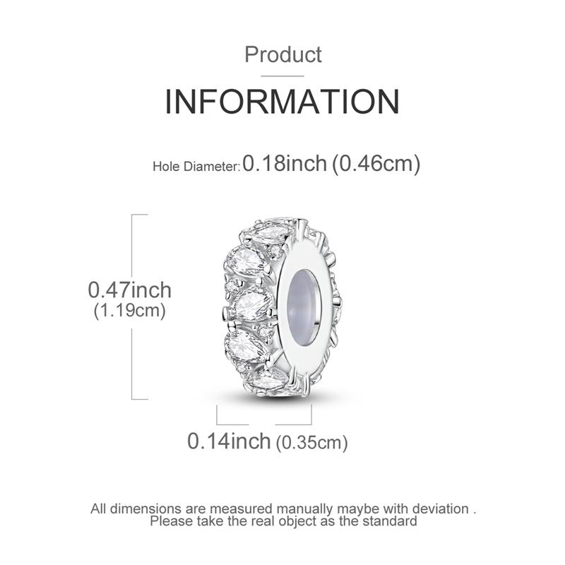 Оригинальные Шармы Бусины Медные Клипсы Шармы Циркон Силиконовые Разделительные Бусины Подходят для Оригинального Браслета DIY Шарм Женские Украшения