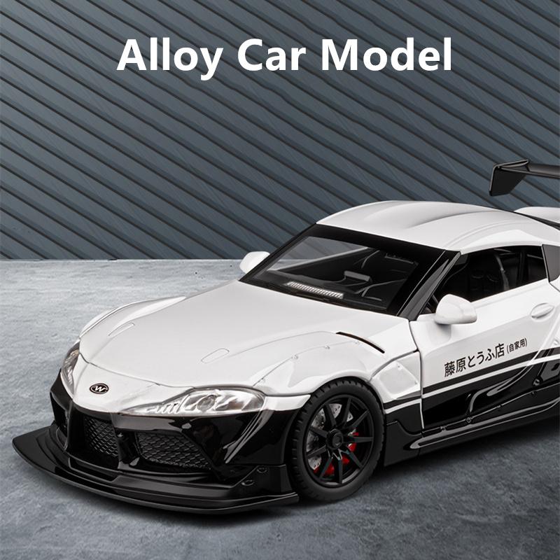 1:22 GR Supra A90 Сплав Модифицированная Спортивная Машина Модель Литьевой Металл Трассовые Гонки Транспортные Средства Модель Машины Звук Свет Симуляция Детский Подарок