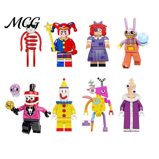Anime Figure Kit 8Pcs Cartoon Circus Character Figure, PVC Animation Inspired Model, Collectible Figurine Desk Decoration for Home Office, Gift
