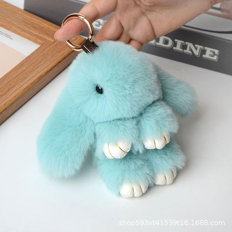 Imitation Rabbits Hair Cute Cute Rabbits Pendant Cute Rabbits Bag Pendant Car Keychain Plush Charm