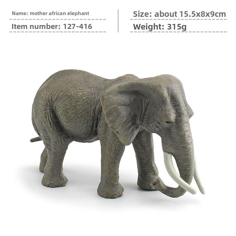 Realistic Zoo Animal Pvc Elephant Figures For Classroom Learning And Gift Giving