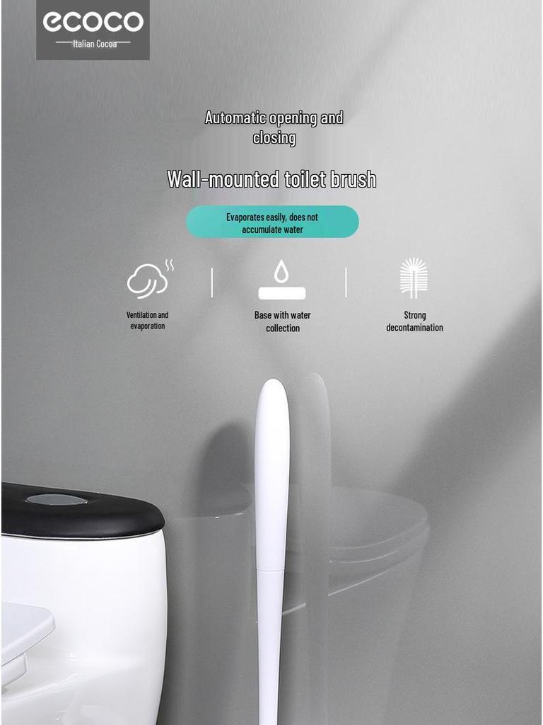 Силиконовый набор туалетной щетки с настенной стойкой для хранения для полной уборки ванной комнаты