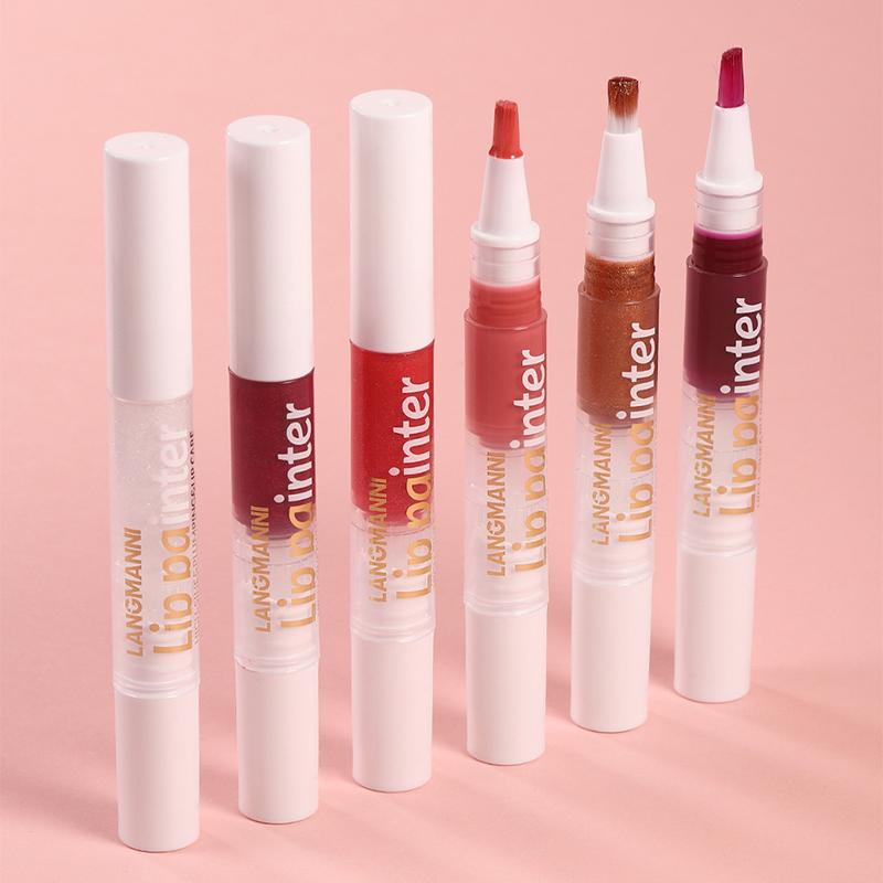 Новый блеск для губ Spin Pearl, легкий цвет, мягкая кисть, мерцающий увлажняющий блеск для губ, макияж для девочек