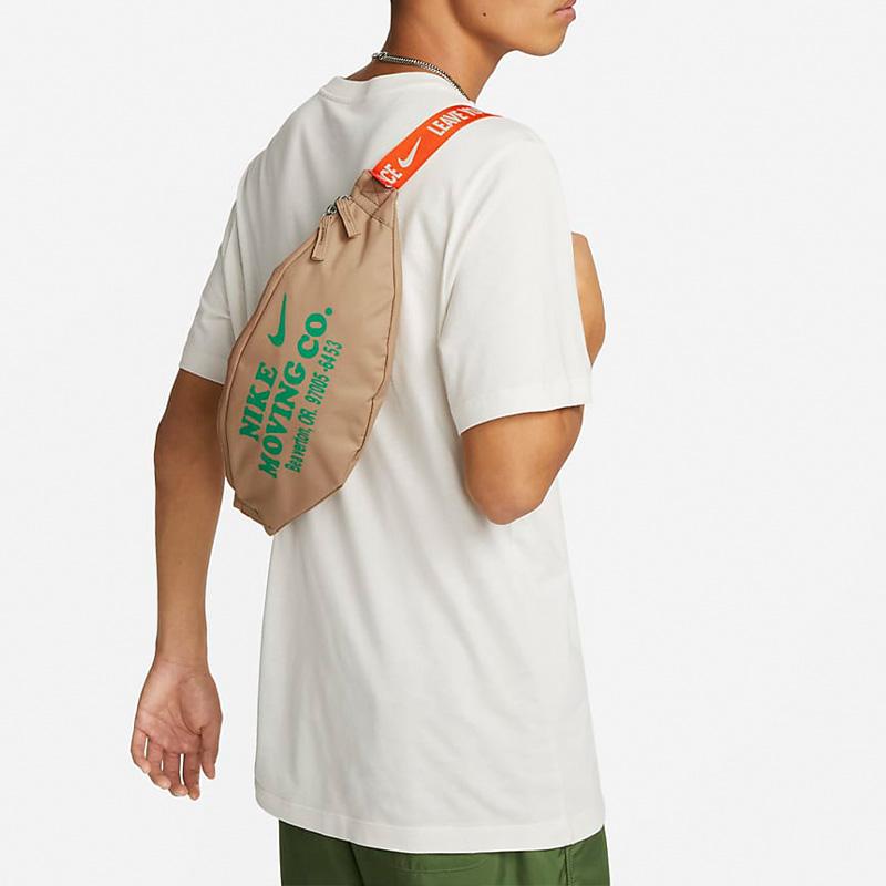 Nike Наследие Полиэстер Одноплечевая Сумка Кроссбоди Поясная Сумка Унисекс Желтая Повседневная DV6072-200