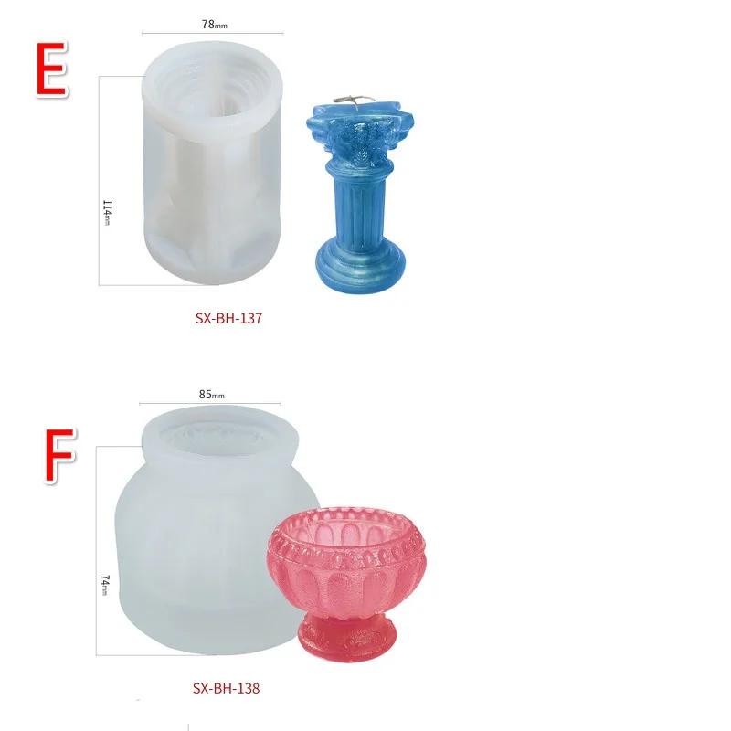 Roman Column Silicone Mold Candle Mold DIY Goddess Aromatherapy Candle Human Body Plaster Mold Ancient Roman Column