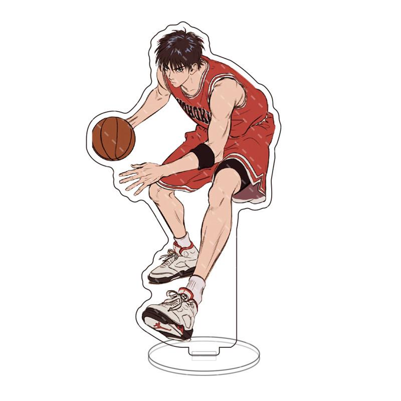 Фигурка аниме Slam Dunk на акриловой подставке Kaede Rukawa Sakuragi Hanamichi, настольная подставка, украшение, мужская модель, игрушки для фанатов