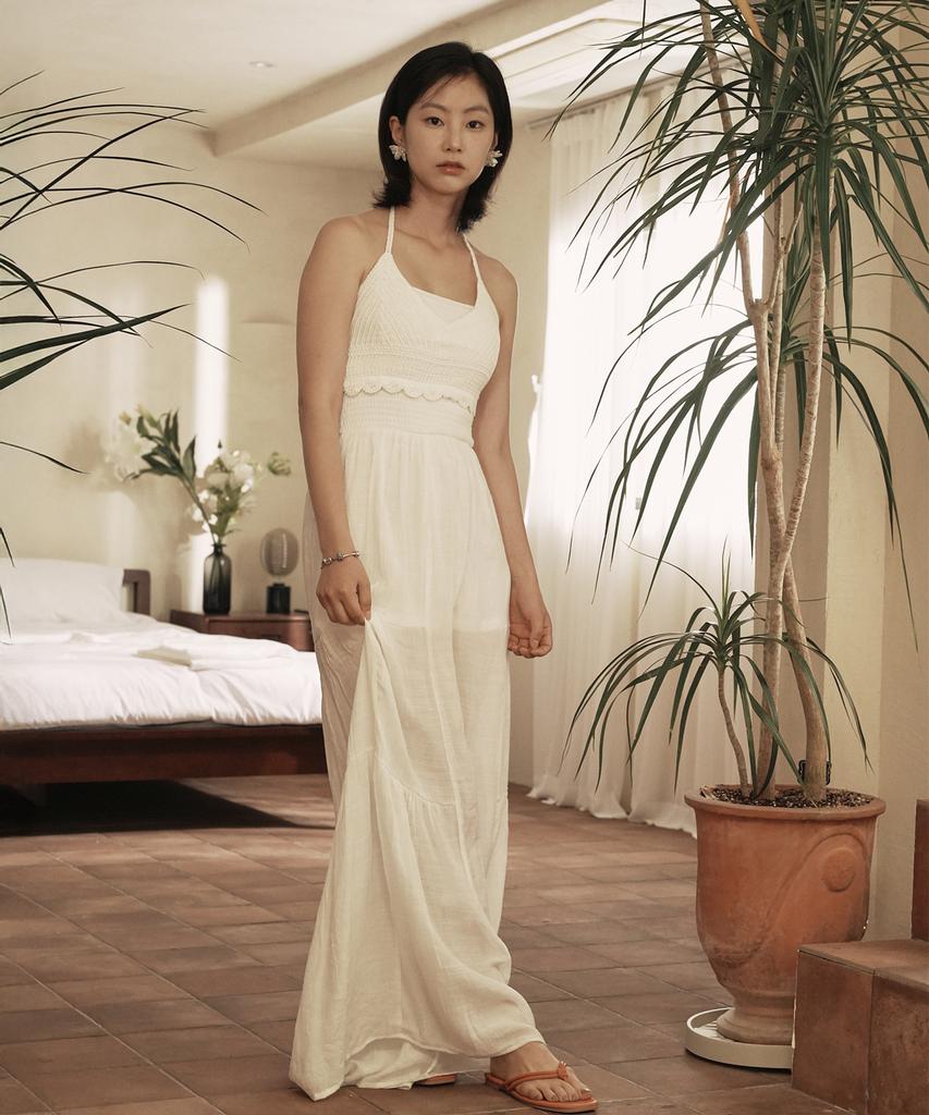 HYFVE Crochet Halterneck Jumpsuit