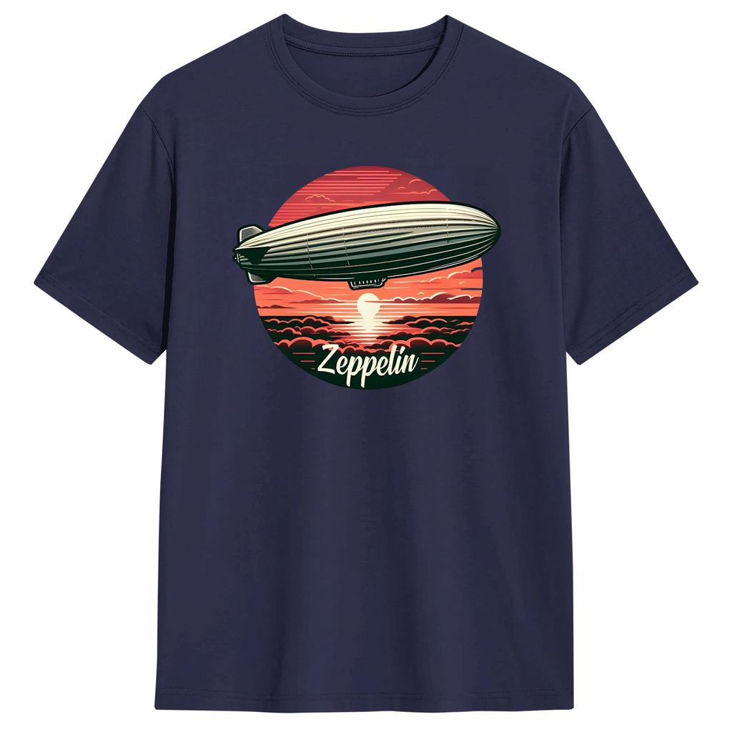 Streetwear TShirt Summer Leds Zeppelins Music Band Leisure T Shirts  Pure Cotton Tshirt for Unisex Aesthetic Short Sleeve Top Tees